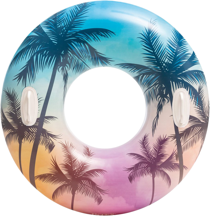 Escape to Paradise: Lush Tropical Inflatable Pool Floats by Intex