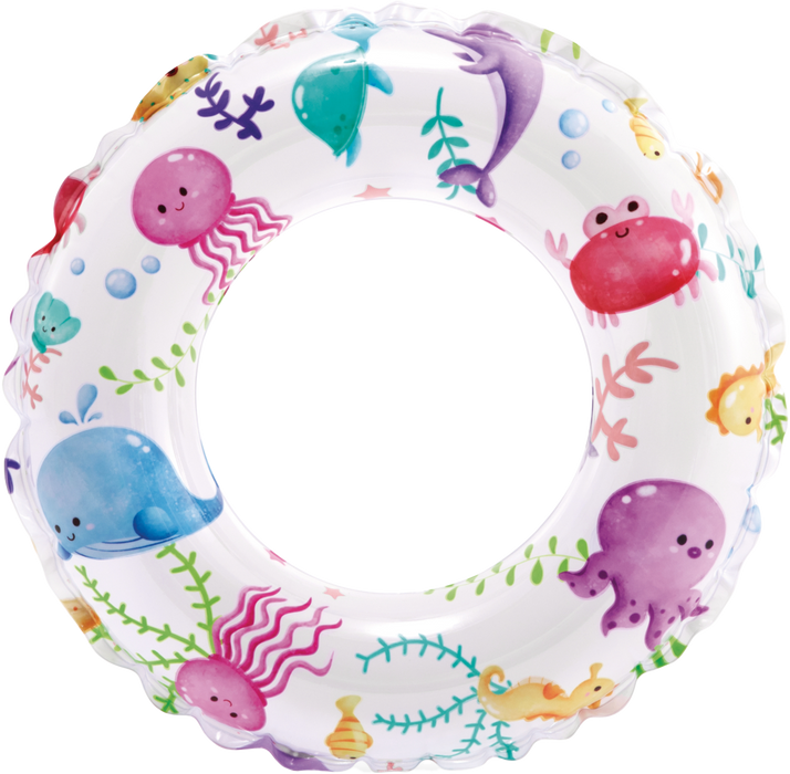 Bright & Fun: Lively Print Inflatable Swim Rings