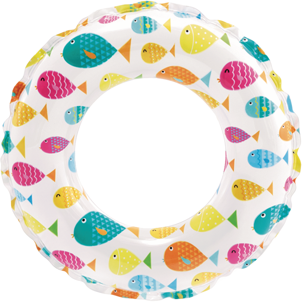 Bright & Fun: Lively Print Inflatable Swim Rings
