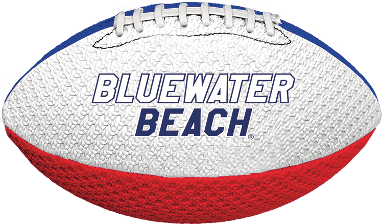 Bluewater Beach 11" Grip Textured Waterproof Football | Perfect for Outdoor Sports and Pool Toy, Beach Game