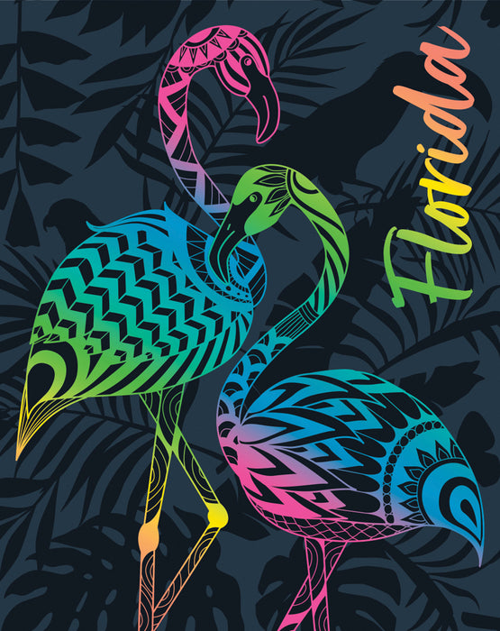 Bright Flamingos Florida Towel for 2