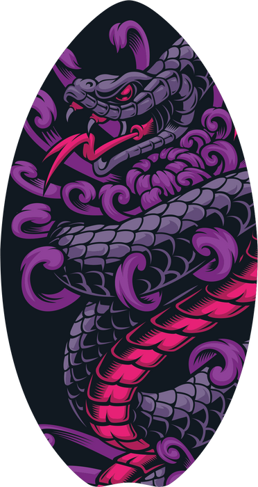 Bluewater Beach 35 Inch Wood Skimboard (5 Styles) | Beginner to Intermediate Skim Boards | Free Qwave Skimboard/Surf Board Wax