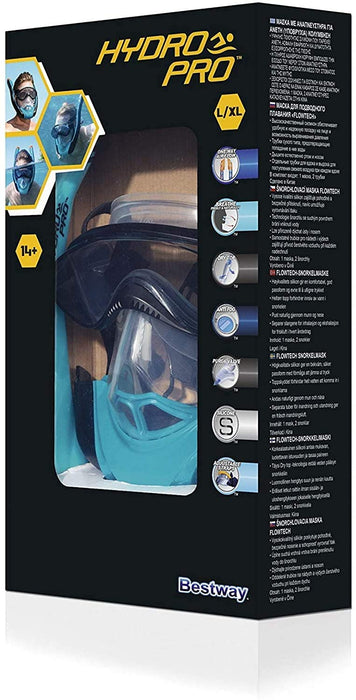 Bestway SeaClear Vista Full Face Snorkel Mask for Adults - Underwater Dive Mask with Clear View and Snorkeling Comfort