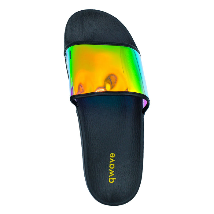 Qwave Ladies' Iridescent Slides.